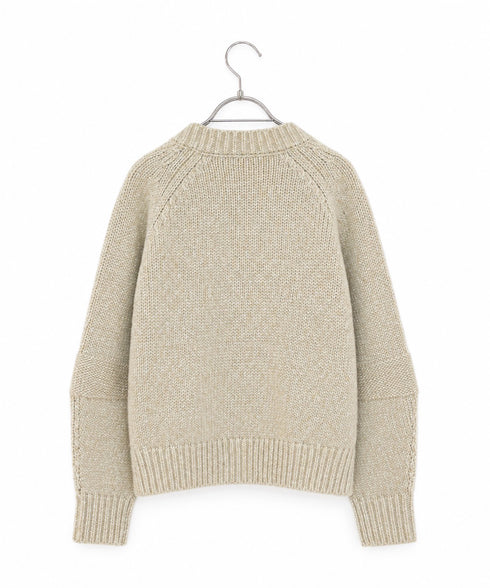 10/9発売予定 【SOI-MeME】lame knit raglan cardigan