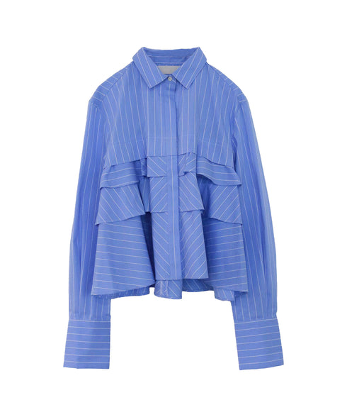 layered raffle blouse