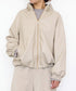 soft eco-leather padded midi blouson