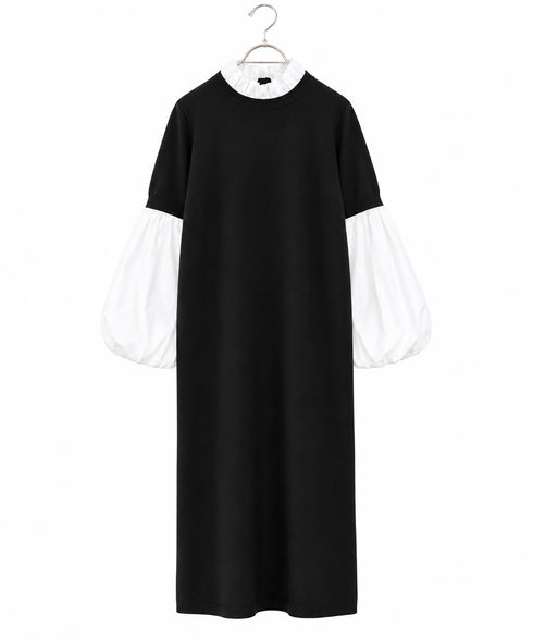 【先行予約1000ポイントプレゼント】14G wool 2way sleeve one-piece