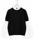 【先行予約1000ポイントプレゼント】14G wool 2way sleeve top