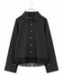 <9/4発売>pearl hem lace flare shirt