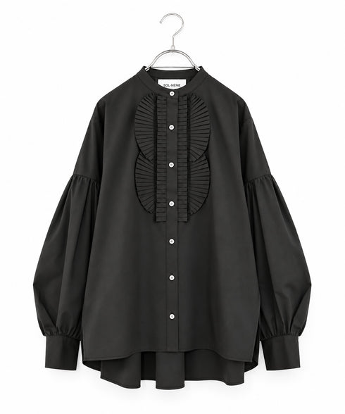 【SOI-MeME】pleats jabot modern sleeve blouse