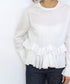 spiral ruffle cutsew top