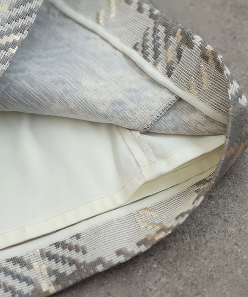 【SOI-MeME】check lame jacquard half pants