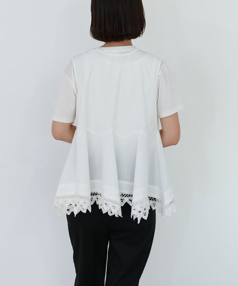 2way handkerchief hem blouse