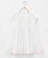 sheer starched cotton godet blouse