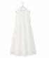 sheer starched cotton 2way gather dress