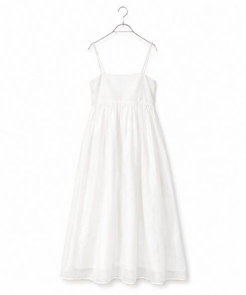 sheer starched cotton 2way cami skirt
