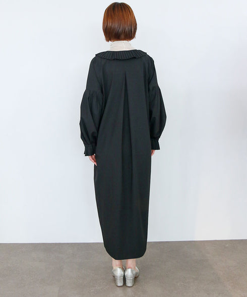 【再入荷】 pleats jabot dress