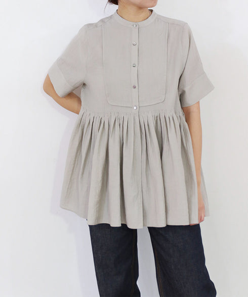 bosom tunic sheer shirt