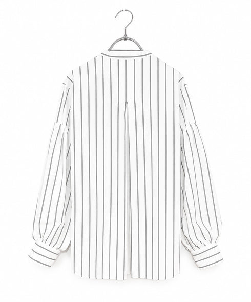 【SOI-MeME】pleats jabot modern sleeve blouse