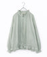【予約】pleats sheer dolman blouson