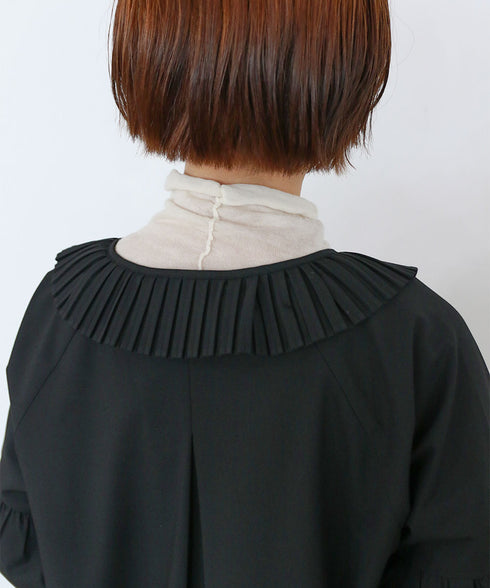【再入荷】 pleats jabot dress