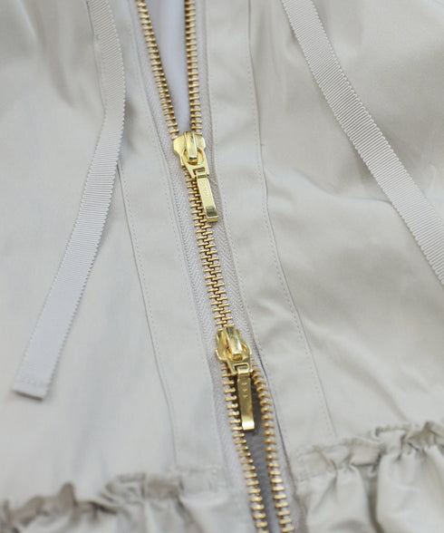 spiral taffeta raffle blouson