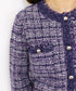 boucle tweed knit jacket