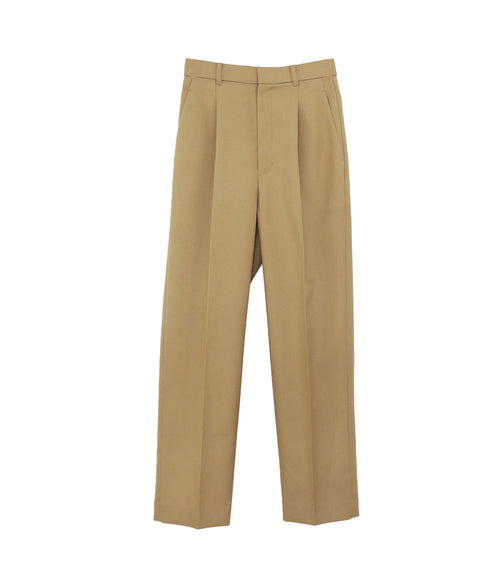 wool saxony straight pants