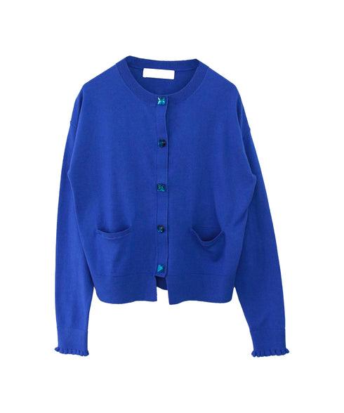 cotton cashmere bijou cardigan