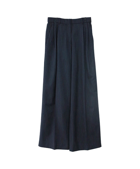 warm pinstripe suspender pants