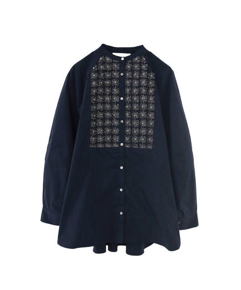 再入荷【SOI-MeME】pearl lame lace blouse