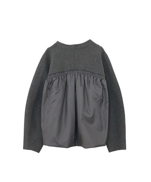 shaggy pocket milano rib jacket