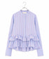 <9/4発売>spiral ruffle modern blouse