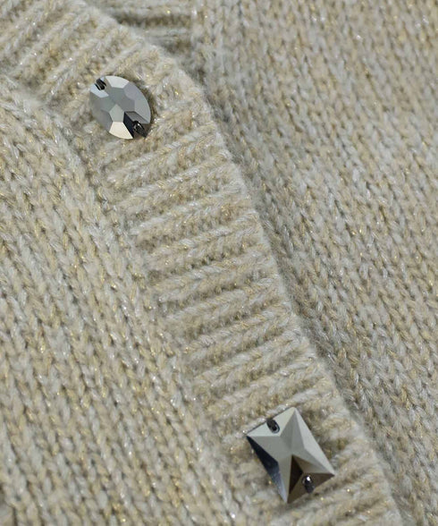 10/9発売予定 【SOI-MeME】lame knit raglan cardigan