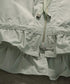 pleats sheer dolman blouson
