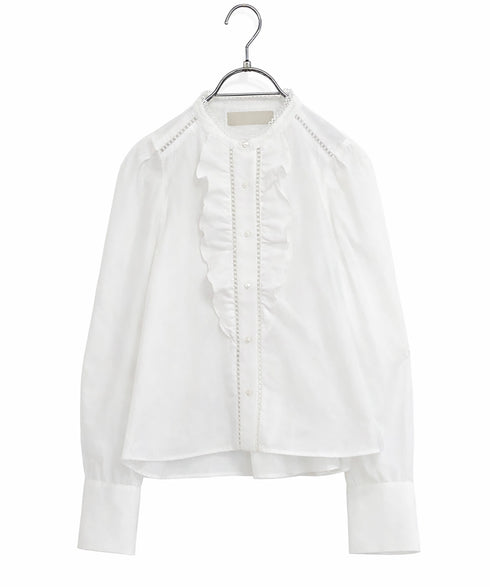 modern sleeve jabot blouse