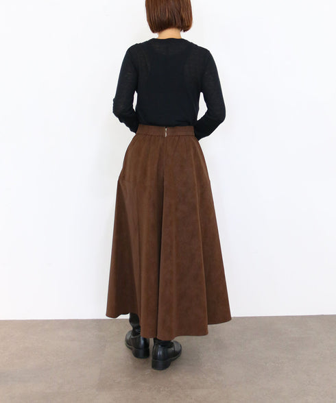 eco-suede circular skirt