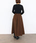 eco-suede circular skirt