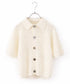 crochet polo knit cardigan