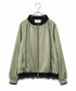 【SOI-MeME】eyelash lace satin reversible blouson