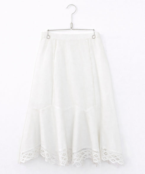 【SOI-MeME】batten lace handkerchief heme skirt