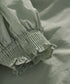 pleats sheer dolman blouson