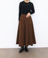 eco-suede circular skirt