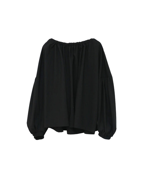 glen check 2way blouse