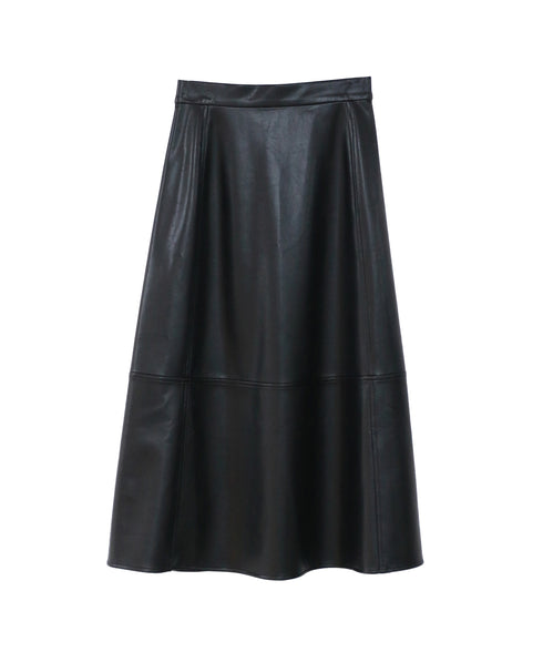 【再入荷】eco leather skirt