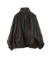 eco leather tuck blouson