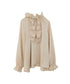 frill jabot blouse