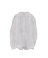 tuck frill strip blouse