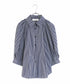 modern strip volume sleeve shirt