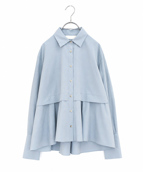 <9/4発売>tuck flare shirt
