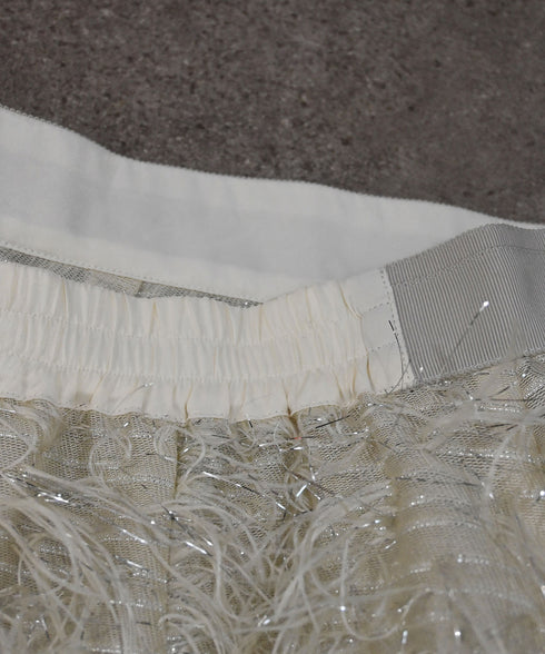 【SOI-MeME】sheer fringe skirt