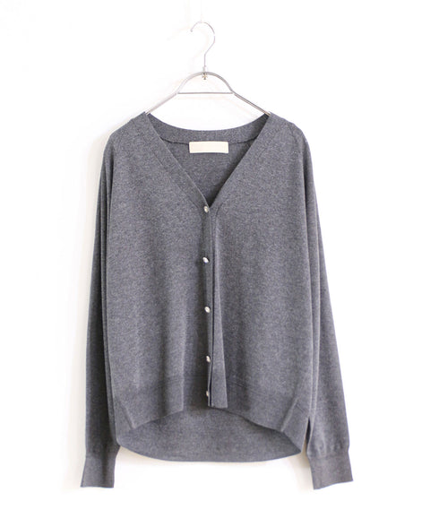 16G lame knit raglan cardigan