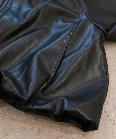 soft eco-leather blouson