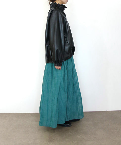 sheer velour flare skirt