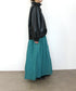 sheer velour flare skirt
