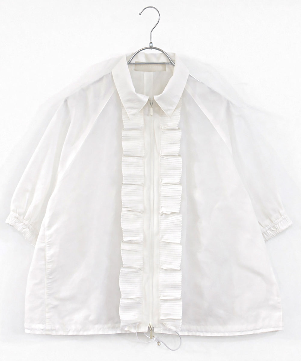 sheer pleats half sleeve blouson – MARILYN MOON OFFICIAL ONLINE SHOP