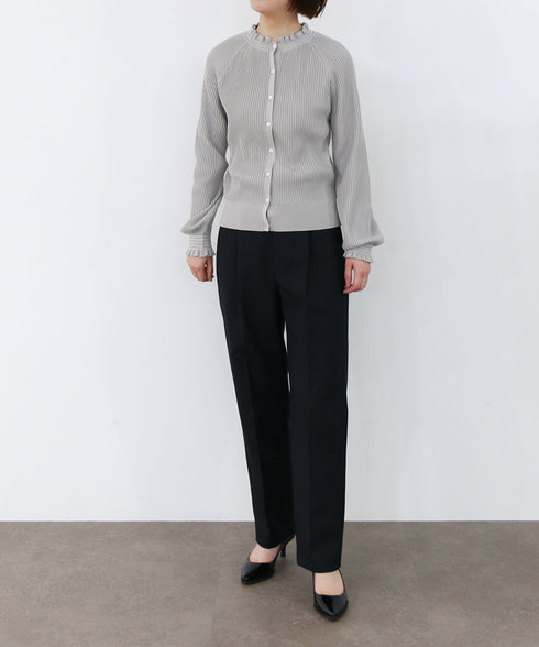 rayon nylon ripple 2way cardigan
